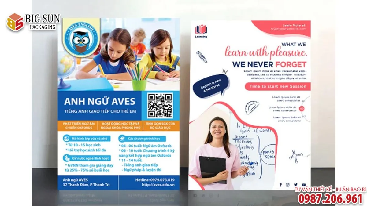 Tổng hợp mẫu tờ rơi trung tâm tiếng anh siêu hot 2026 (3)