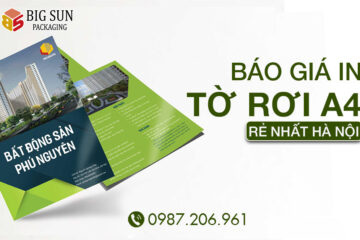 Báo Giá Dịch Vụ In Tờ Rơi A4 Rẻ Nhất Hà Nội