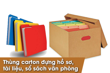 Hộp carton đựng tài liệu, hộp carton đựng hồ sơ văn phòng