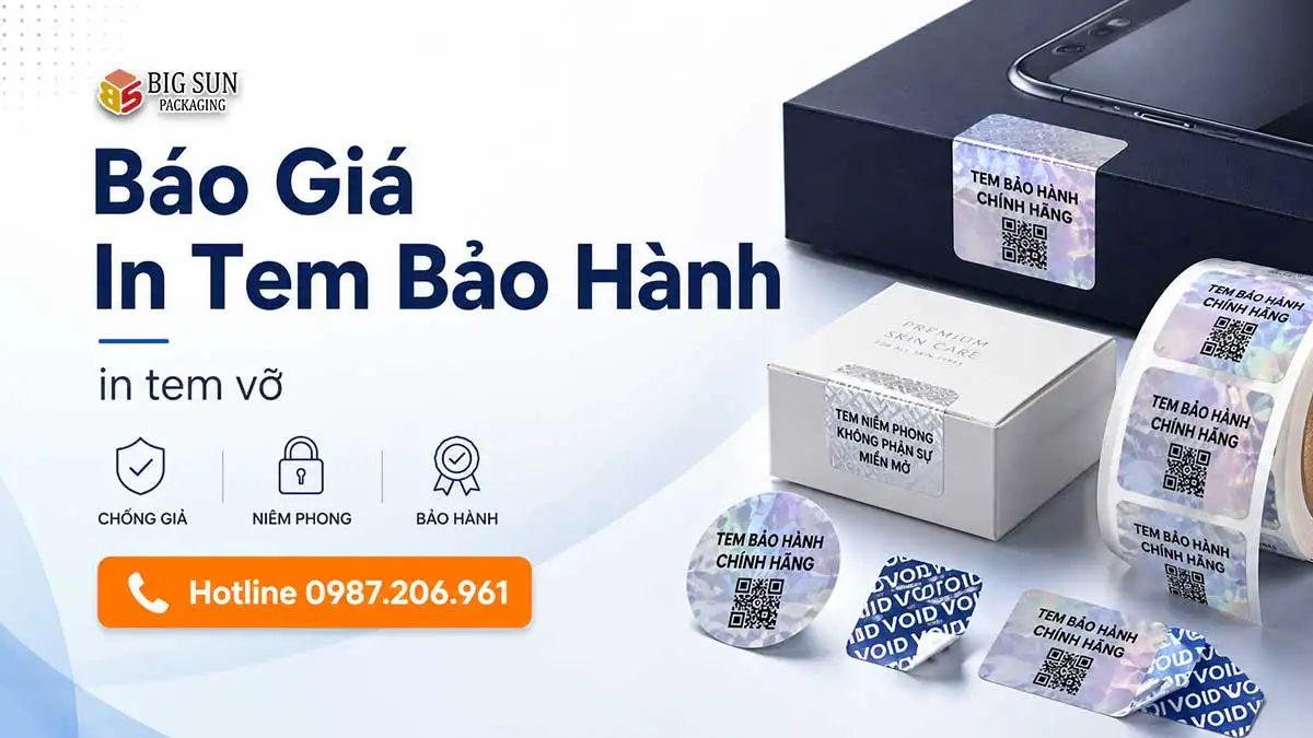 banner bao gia in tem bao hanh tem vo