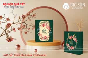 in hộp quà Tết Sắc Xuân