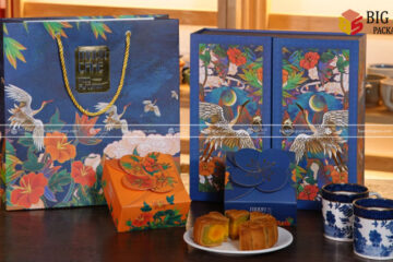 In hộp bánh trung thu Song Hạc