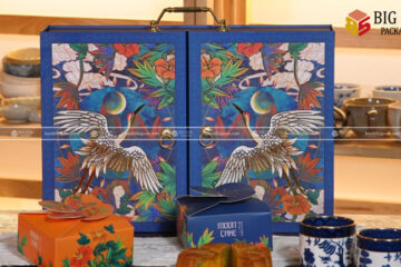 In hộp bánh trung thu Song Hạc