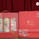 in hộp quà Tết Sắc Xuân Đỏ