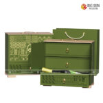 in hộp quà Tết nắp mở cửa sổ 3 tầng