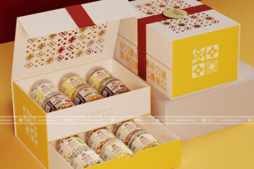 in hộp quà Tết thương hiệu