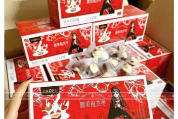 in hộp đựng táo đỏ kẹp sữa lạc đà