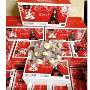 in hộp đựng táo đỏ kẹp sữa lạc đà