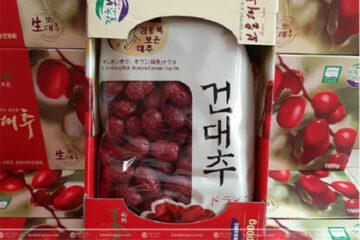 in hộp đựng táo đỏ Hàn Quốc