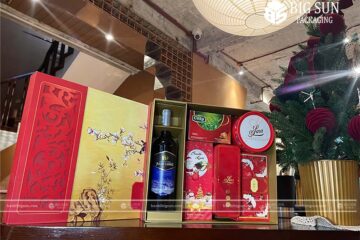 in hộp quà Tết Tài Lộc Đỏ