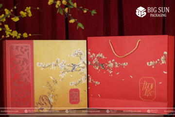 in hộp quà Tết Tài Lộc Đỏ