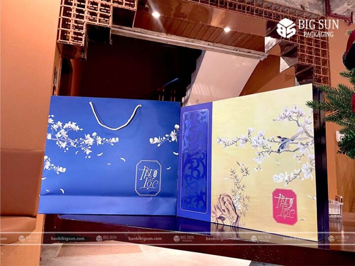 in hộp quà Tết Tài Lộc Xanh