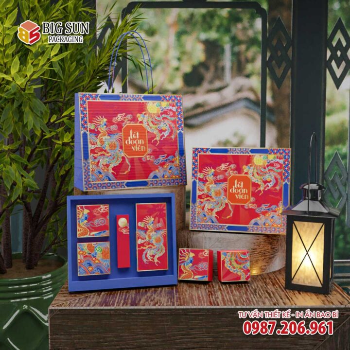 BST Hộp bánh Trung Thu Tết Đoàn Viên 6 bánh, kết hợp hộp trà - Ảnh 3