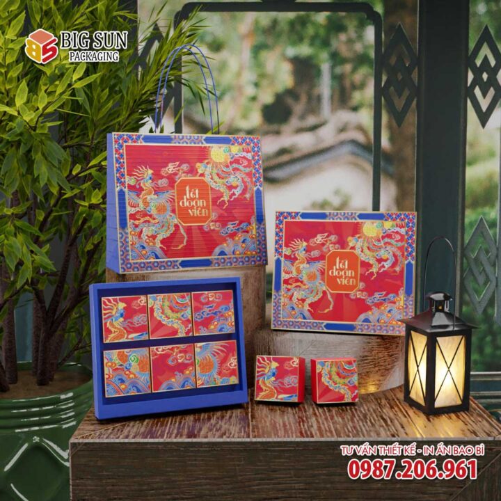 BST Hộp bánh Trung Thu Tết Đoàn Viên 6 bánh, kết hợp hộp trà - Ảnh 2