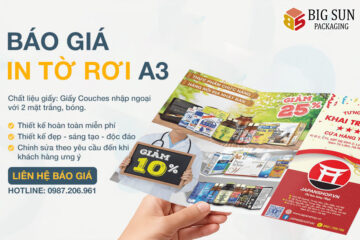 Báo Giá In Tờ Rơi A3 Miễn Phí Thiết Kế