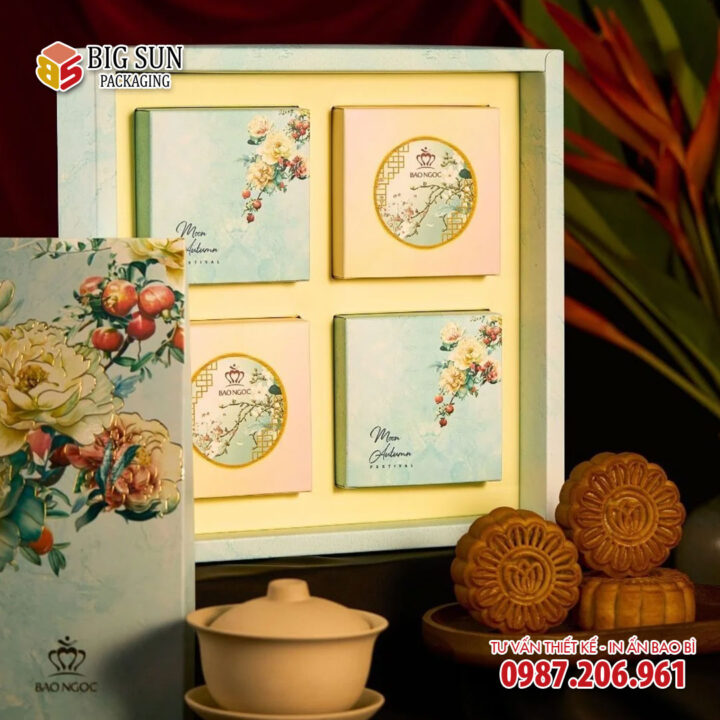In hộp bánh trung thu Bình An Bảo Ngọc màu xanh - Ảnh 6