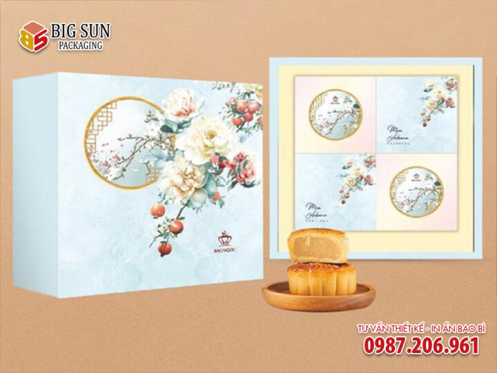 In hộp bánh trung thu Bình An Bảo Ngọc màu xanh - Ảnh 5
