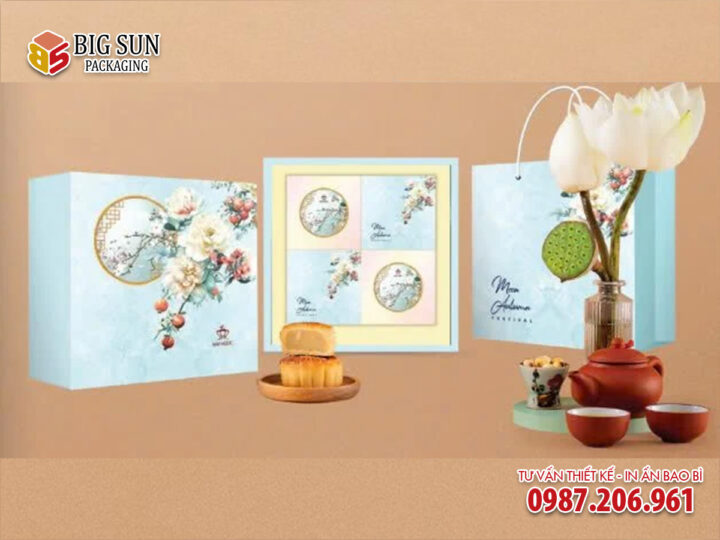 In hộp bánh trung thu Bình An Bảo Ngọc màu xanh - Ảnh 4