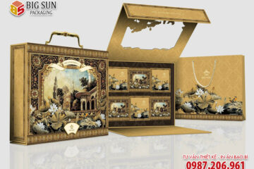 thiết kế mẫu in hộp bánh trung thu Bảo Ngọc Thịnh Vượng
