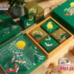 in hộp bánh trung thu tùng hạc