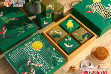 in hộp bánh trung thu tùng hạc