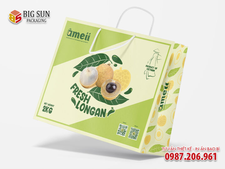 In hộp carton đựng nhãn Ameii