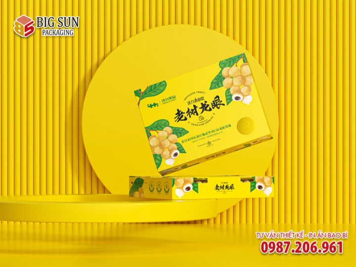 In hộp carton đựng nhãn Hoàng Kim