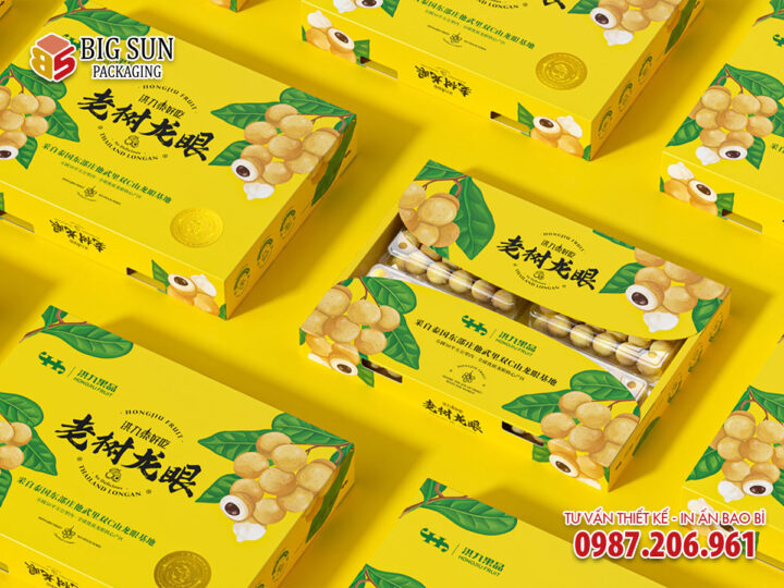 In hộp carton đựng nhãn Hoàng Kim