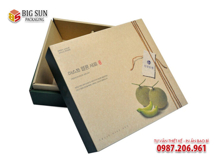 in hộp đựng dưa lưới 4 ngăn
