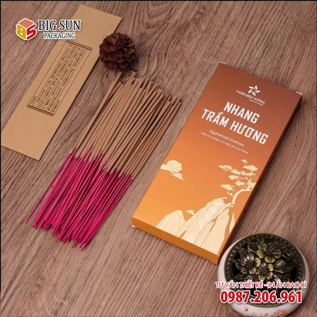 in hộp đựng nhang trầm hương Mộc Hương