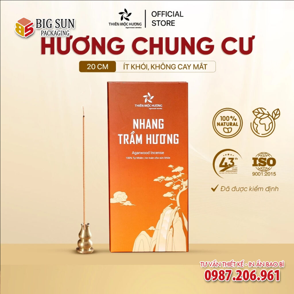 in hộp đựng nhang trầm hương Mộc Hương