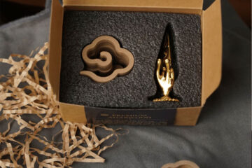 in hộp đựng nhang trầm hương vân mây Mộc Thiên Cát