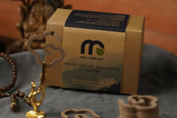 in hộp đựng nhang trầm hương vân mây Mộc Thiên Cát