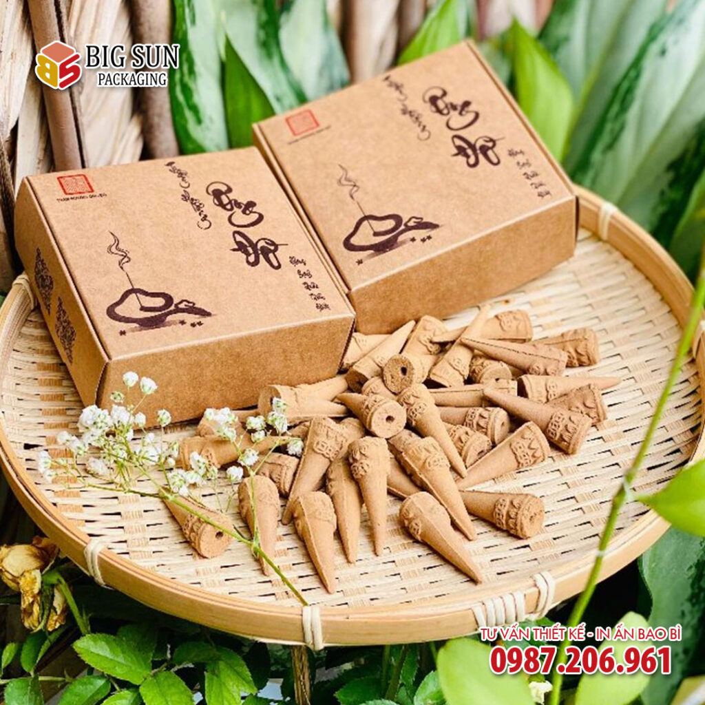 in hộp đựng nụ trầm hương Ông Đồ