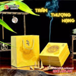 in hộp đựng nụ trầm hương Hoàng Đan Tea