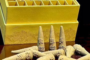 in hộp đựng nụ trầm hương Hoàng Đan Tea