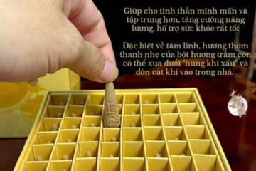 in hộp đựng nụ trầm hương Hoàng Đan Tea