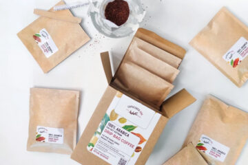 In hộp giấy đựng cà phê Caphesach