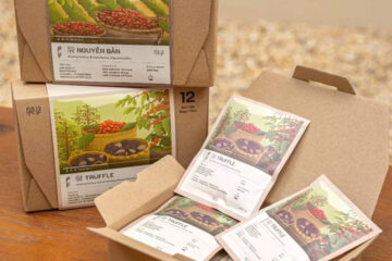 In hộp giấy đựng cà phê Phê La