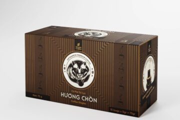 in hộp giấy đựng cà phê túi lọc Hương Chồn