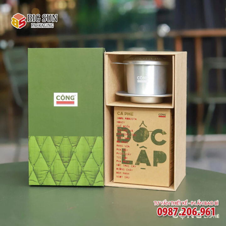 In hộp quà cà phê Cộng