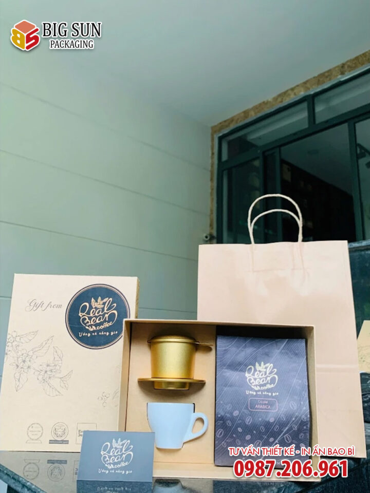 In hộp quà cà phê Real Bean