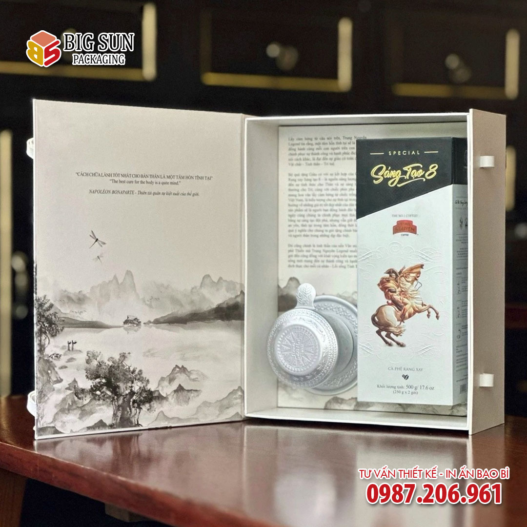 In hộp quà cà phê Trung Nguyên