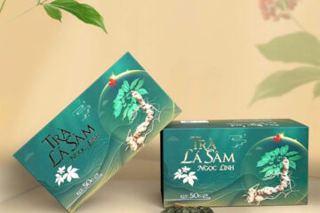 in hộp trà lá sâm ngọc linh cao cấp