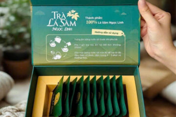 in hộp trà lá sâm ngọc linh cao cấp