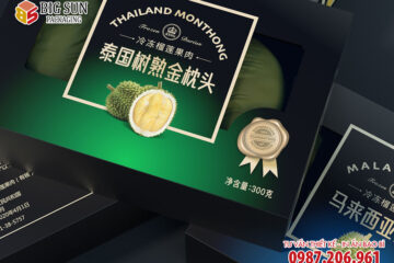 In hộp carton đựng sầu riêng thượng hạng