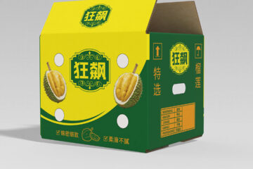 In thùng carton đựng sầu riêng Cuồng Phong