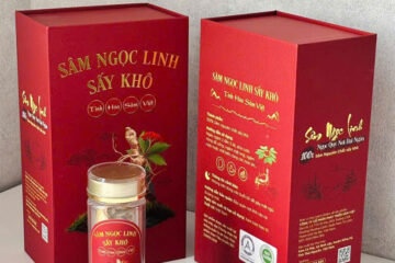 in hộp giấy Sâm Ngọc Linh sấy khô
