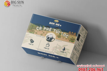 in hộp giấy đựng cà phê túi lọc ban mê