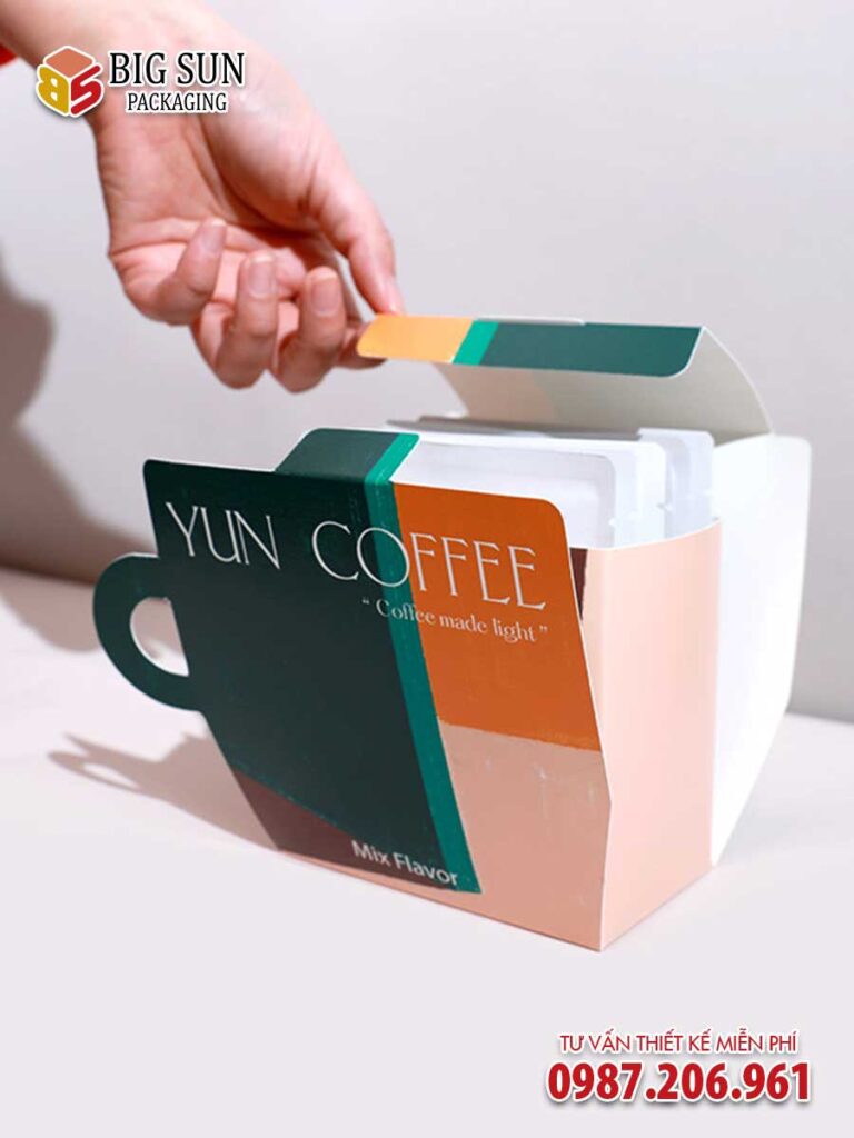 in hộp đựng cà phê Yun Coffee
